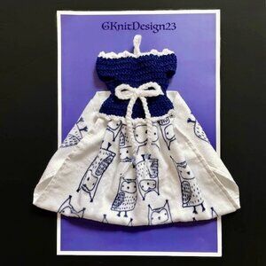 Handmade Dress Hand Towel, Crochet Kitchen Decor, Crochet Mother's Day Gifts